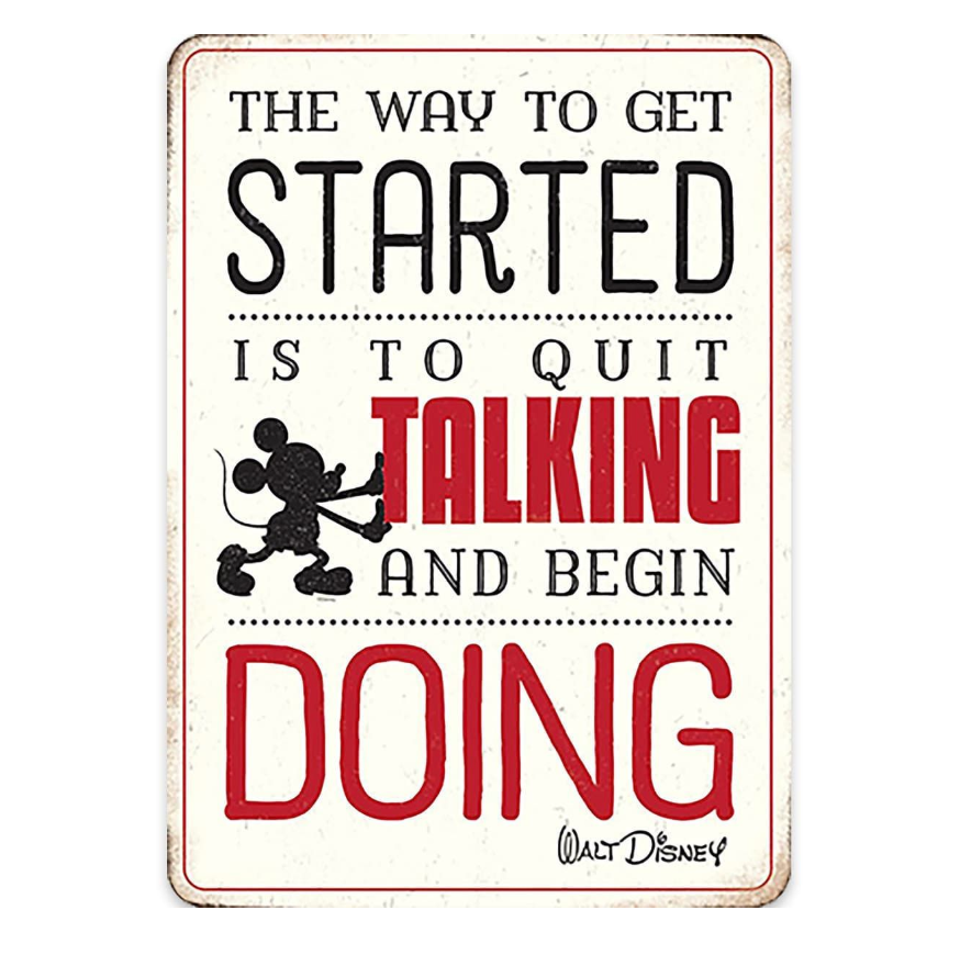 Disney Open Road Brands Retro Mickey Mouse Embossed Metal Wall Art Sign New