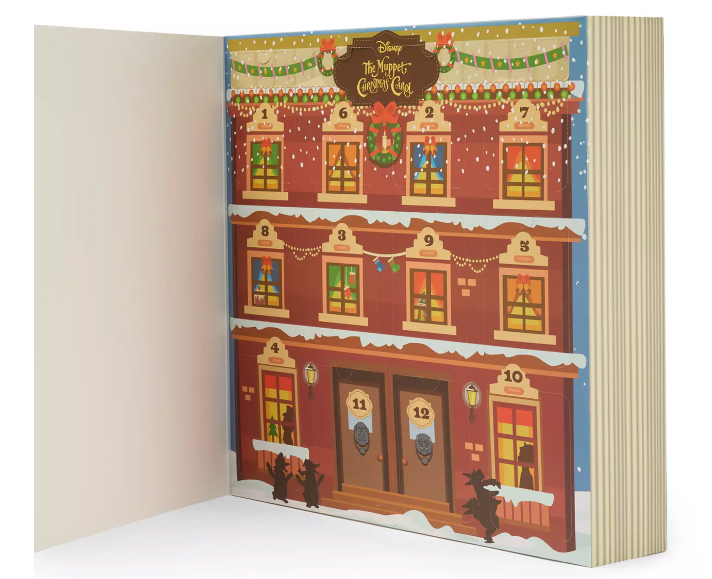 Disney Parks The Muppet Christmas Carol 12-Day Countdown Calendar New With Tag