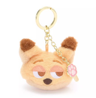 Disney Store Zootopia Nick Wilde Face Plush Keychain New with Tag