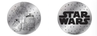 Disney Hollywood Launch Bay Star Wars Droids Collectible Coin Medallion New
