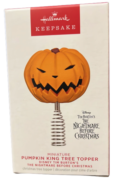 Hallmark Mini Disney Nightmare Before Christmas Pumpkin King Tree Topper New