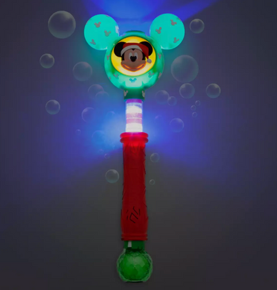 Disney Parks Mickey Santa Light and Sound Holiday Bubble Wand New with Tag