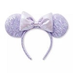Disney Parks Loungefly Headband Opalescent Lavender Sequin Minnie Mouse Ear New