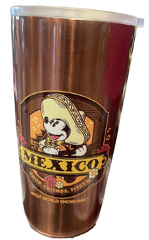 Disney Parks Mickey Mouse Epcot Mexico Food Friends Fiesta Tumbler New with Tag