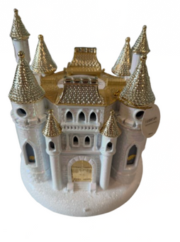 Bath and Body Works Disney Princess Castle Light Up Pedestal 3Wick Candle Holder