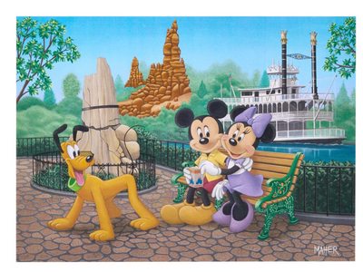 Disney Signature Puzzle Mickey Minnie Pluto in Disneyland 1000 Piece Puzzle