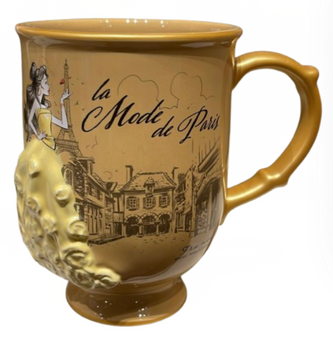 Disney Parks Epcot Paris France Mode de Paris Belle Coffee Mug New with Tag