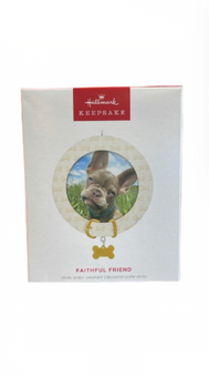 Hallmark 2025 Keepsake Faithful Friend Photo Frame Christmas Ornament New w Box