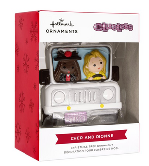 Hallmark Clueless Cher and Dionne Christmas Tree Ornament New With Box