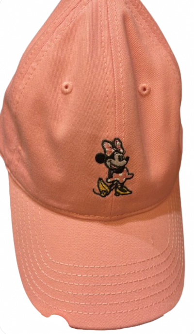 Disney Parks Minnie Mouse Silhouette Pink Baseball Hat Cap New With Tag