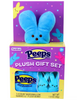 Peeps Peep Easter Bunny Plush Blue Gift Set Marshmallow 1.5oz/4ct New