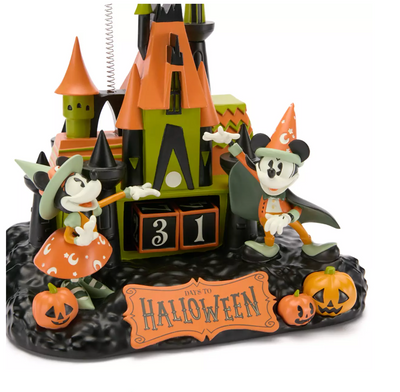 Disney Parks Mickey and Minnie Castle Halloween Countdown Calendar New with Box