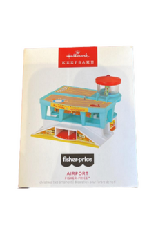 Hallmark 2023 Keepsake Fisher-Price Airport Christmas Ornament New with Box