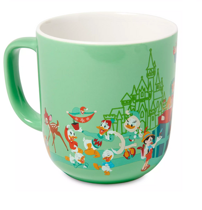 Disney Parks Classics Christmas Mug and Coaster Set New with Box