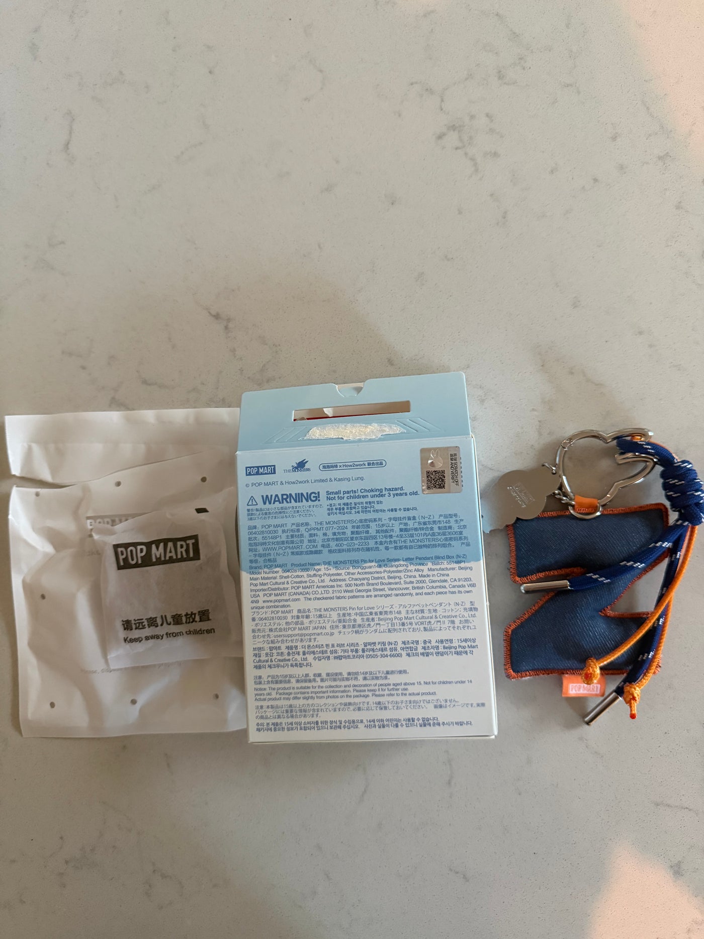 Pop Mart Labubu The Monsters Pin for Love Letter Pendant Z Keychain USA New