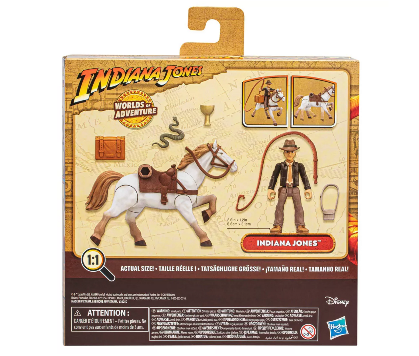 Disney Indiana Jones Worlds of Adventure Action Figure with Horse New with Box