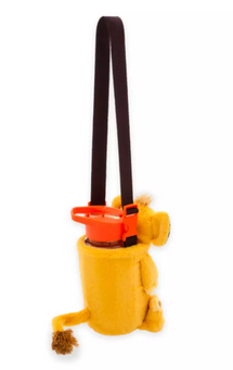 Disney Parks Simba Lion King 30th Water Bottle with Plush Carrier New with Tag