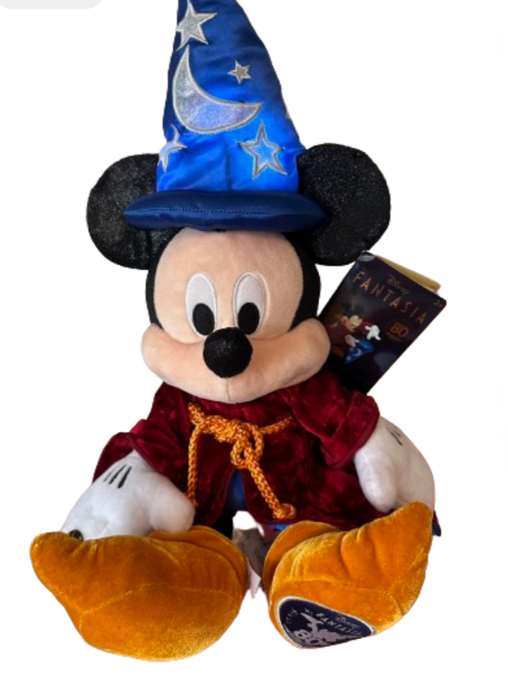 NWOT Disney Parks Light up Mickey Mouse Sorcerer Apprentice Plush Hat Fantasia Disney Fantasia Sorcerer Mickey Mouse Exclusive 22.5 Plush  main image 4