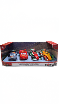 Disney Parks McQueen Bernoulli Rip Schnell Die-Cast Cars 1:48 Scale New with Box