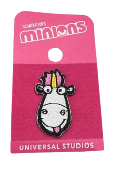 Universal Studios Despicable Me Fluffy Unicorn Iron-On Patch Minions New W Tag