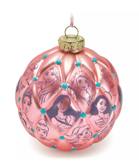 Disney Parks Disney Princess Glass Ball Christmas Ornament New With Tag