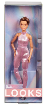 Barbie Looks Doll With Pink Sequin Jumpsuit Toy New with Box