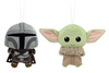 Hallmark Star Wars Mandalorian Grogu Plush Christmas Ornament Set New With Tags