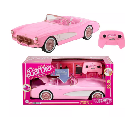 Mattel Barbie The Movie Hot Wheels RC Corvette Remote Control Car New with Box