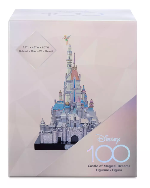 Disney Castle of Magical Dreams Figure Hong Kong Disneyland Disney100 New W Box