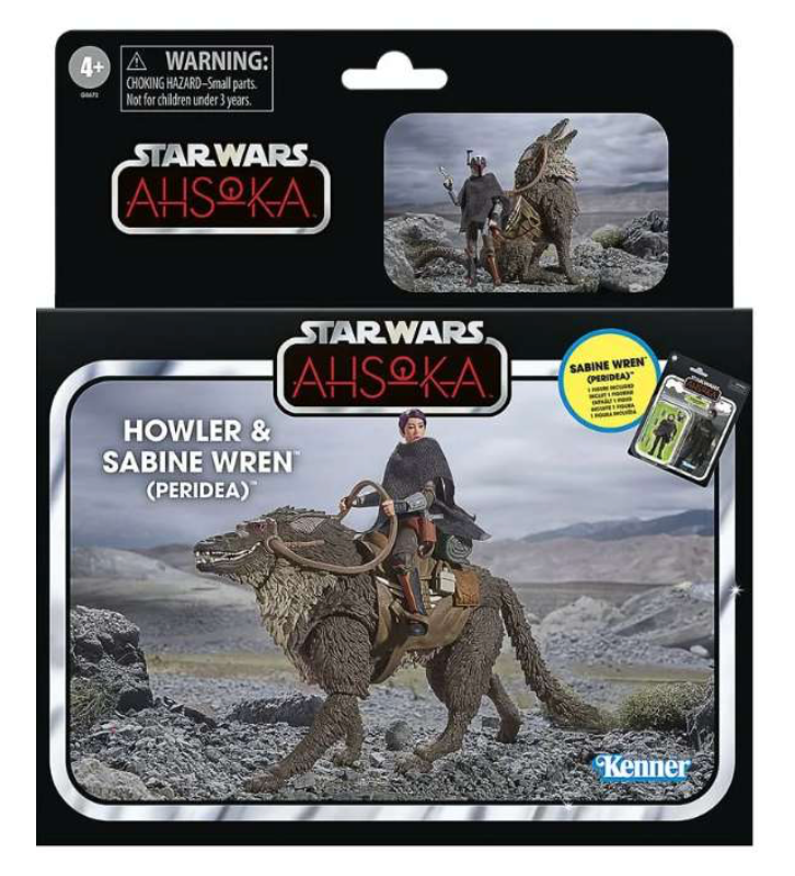 Star Wars Ahsoka Vintage Sabine and Howler Action Figure Set Toy New With Tag