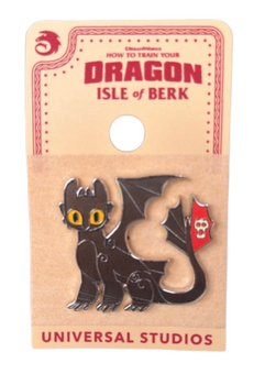 Universal Studios How to Train Your Dragon Toothless Primitive Enamel Pin New