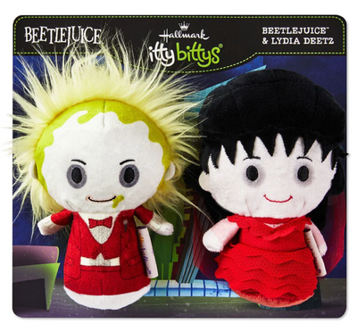 Hallmark Itty Bittys Beetlejuice and Lydia Deetz - Set of 2 Plush New With Tag