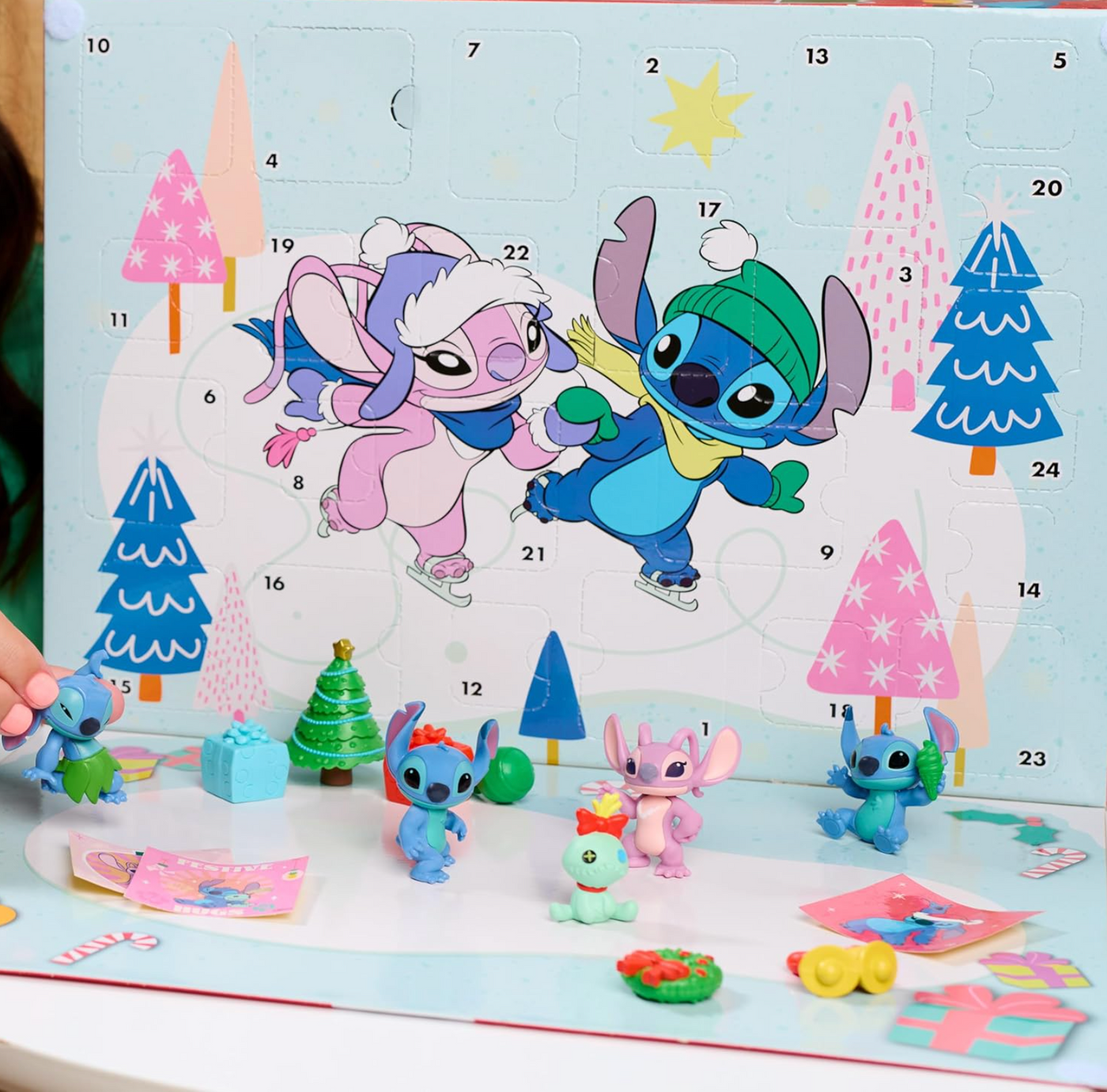 Disney Stitch Advent Calendar 24 Pieces Collectable Figures Toys