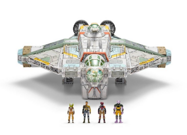 Disney Star Wars Micro Galaxy Squadron Ghost with Mini Figures New