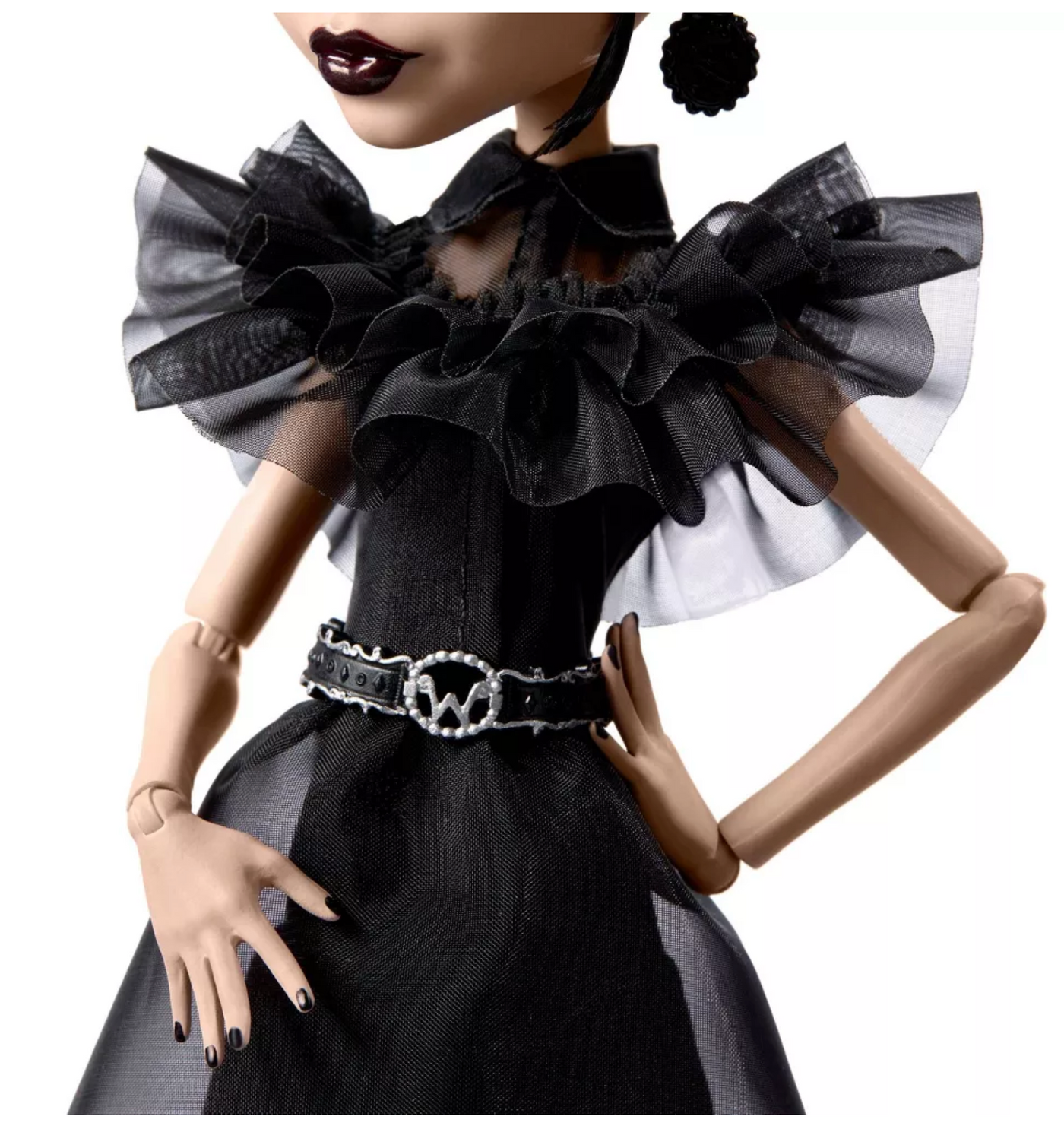 Monster High x Wednesday Collectible Rave'N Wednesday Doll in Black Gown New