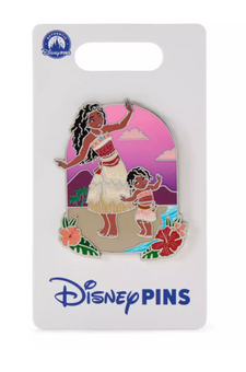 Disney Parks Enamel Moana and Simea Pin New with Card