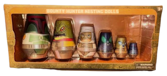 Disney Parks Star Wars & Galaxy Edge Bounty Hunter Nesting Dolls New With Box