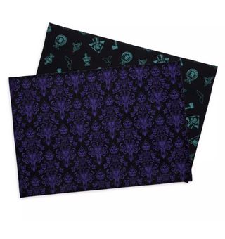 Disney Parks The Haunted Mansion Madame Leota Reversible Placemat Set New w Tag