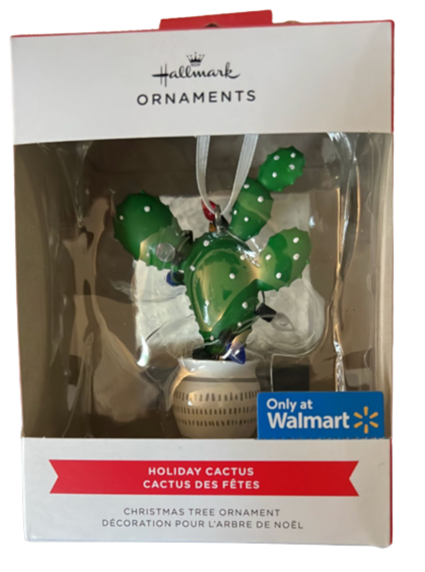 Hallmark Holiday Cactus Christmas Tree Ornament New With Box