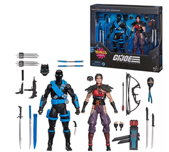 G.I. Joe #223 Ninja Force Snake Eyes & Kim Jinx Arashikage Action Figure Set New