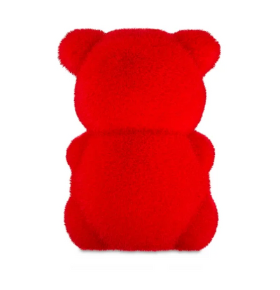 Valentine's Day 4in Small Flocked Red Bear Decor Figure by Way To Celebrate New