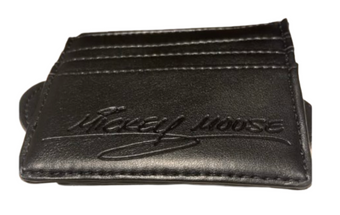 Disney Parks Mickey Mouse Icon Black Card Wallet Holder New With Tag