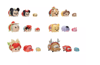 Disney 100 Years of Wonder Retro Reimagined Holiday Tsum Tsum Play Set New Box