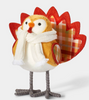 Target Harvest Featherly Friends Bird Plaid Turkey Decorative Figurine New