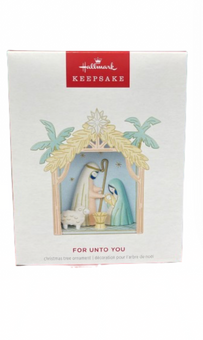 Hallmark 2024 Keepsake Holy Family For Unto You Christmas Ornament New with Box