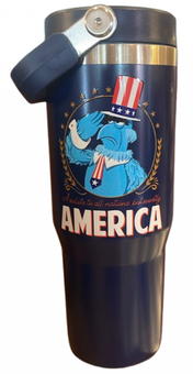 Disney Parks Hollywood Studios Muppets 3D Sam Eagle America Tumbler New with Tag