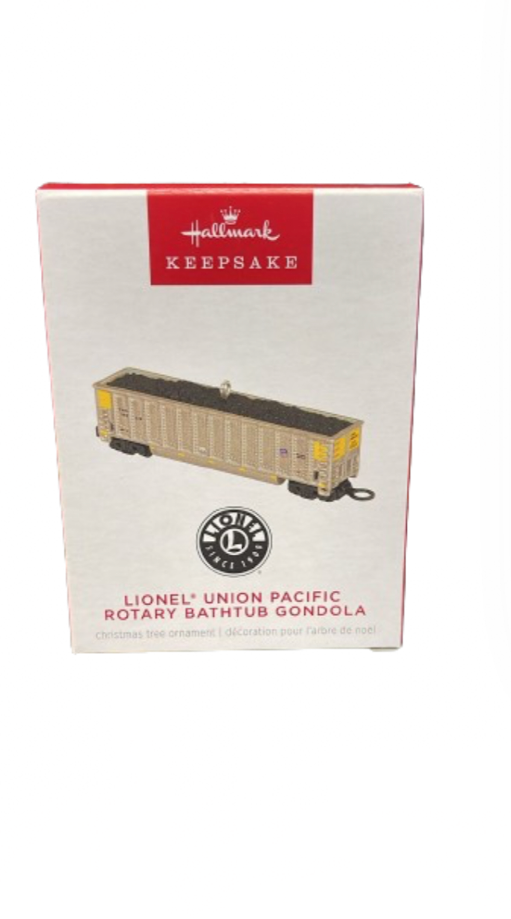 Hallmark 2024 Keepsake Lionel Union Pacific Rotary Bathtub Gondola Ornament New