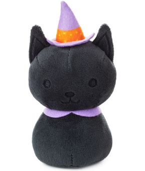 Hallmark Zip-Along Witch Black Cat Halloween Plush Toy New with Tag