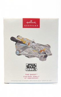 Hallmark 2024 Keepsake Star Wars Rebels 10th The Ghost Christmas Ornament New
