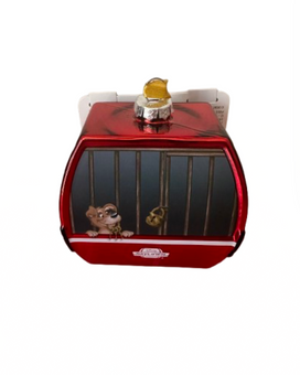 Disney Parks Skyliner Pirates of the Caribbean Glass Christmas Ornament New